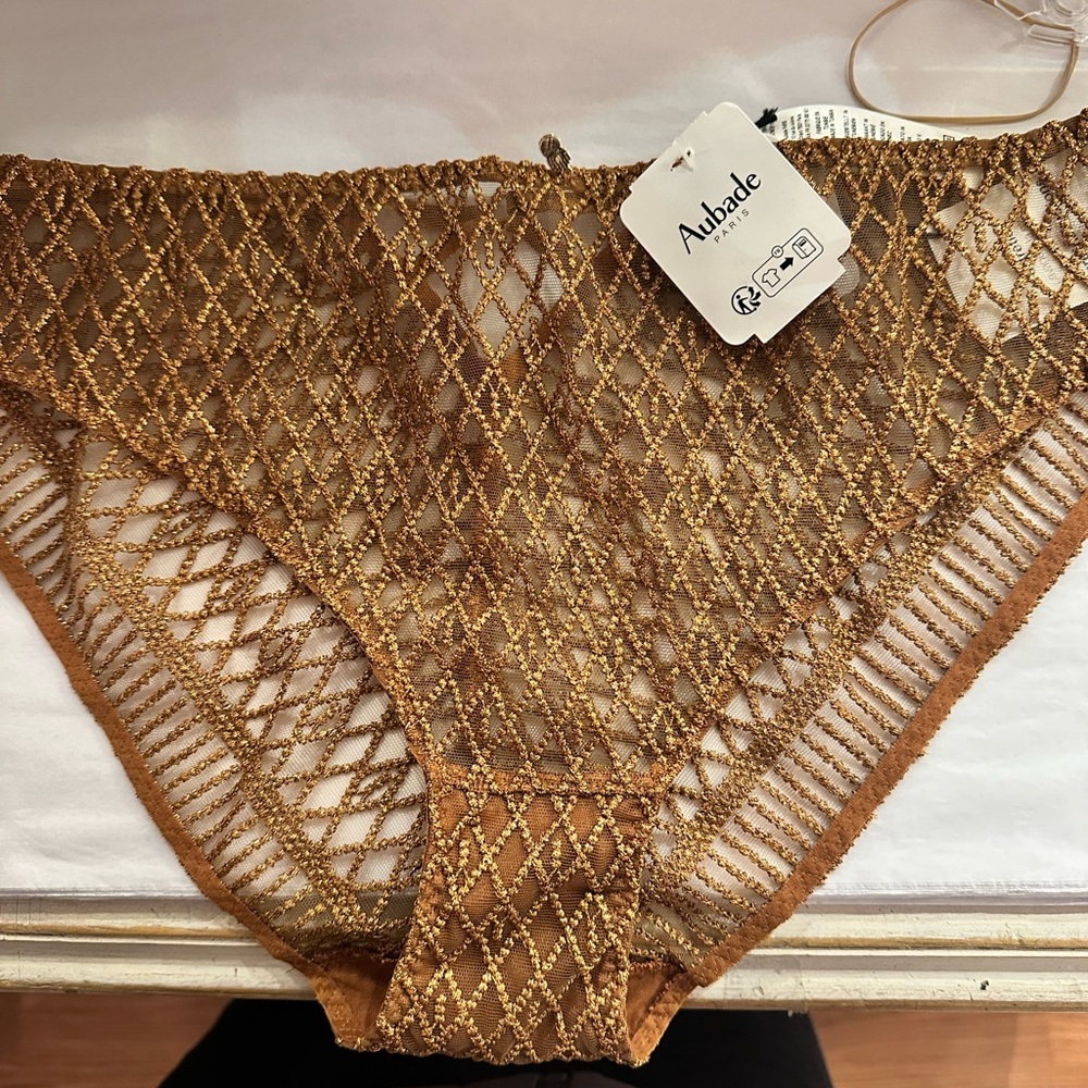 Aubade Stardust  Amber Italian Brief NWT